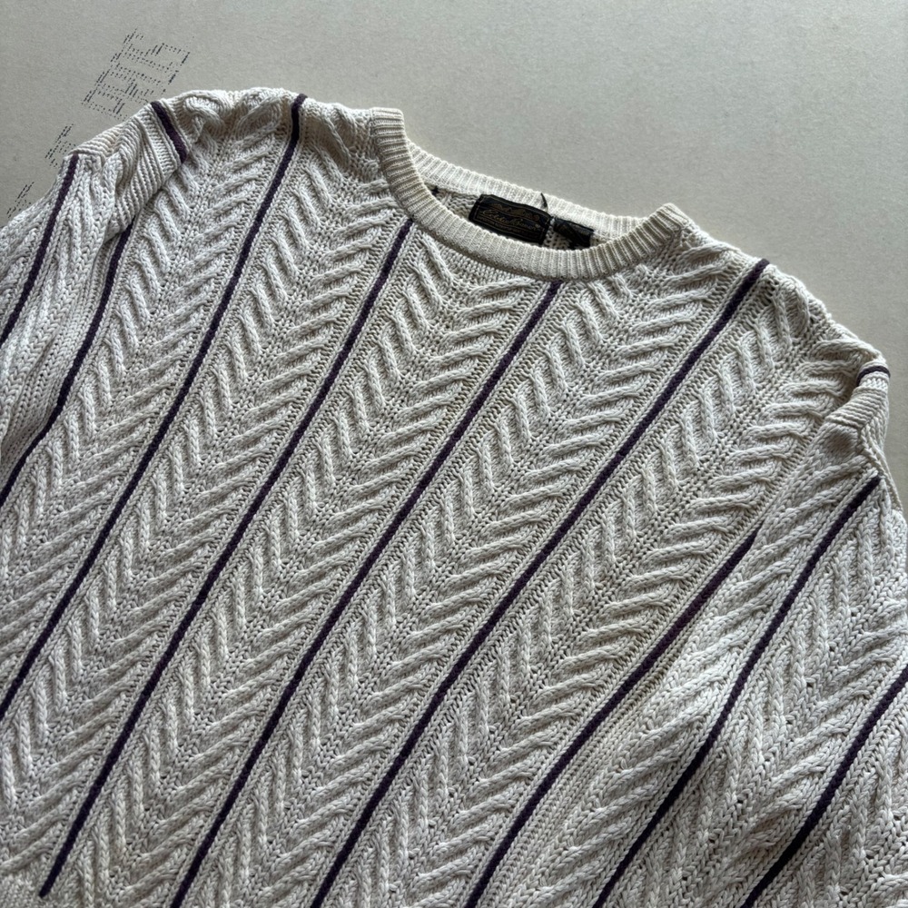Vintage 90s Eddie Bauer Cable Knit Sweater